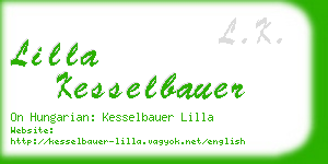 lilla kesselbauer business card